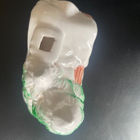 Vintage  Caroller Potpourri Figure and  House Tea Light  Holder - Picture 9 of 9